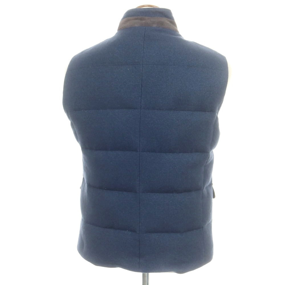 【中古】ロロピアーナ Loro Piana シルクカシミヤ ダウンベスト ネイビー【 M 】【 状態ランクC 】【 メンズ 】