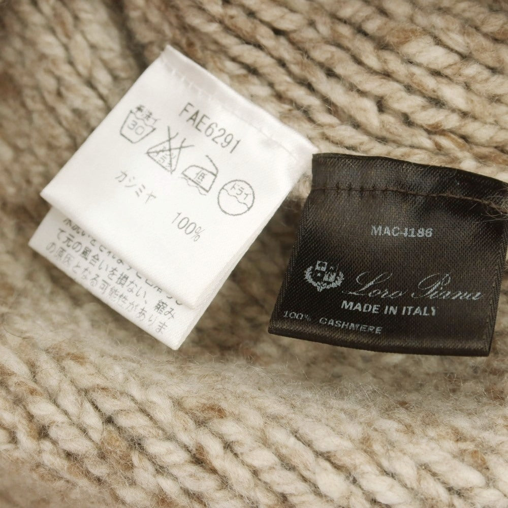 【中古】ロロピアーナ Loro Piana カシミヤ ショールカラー カーディガン ブラウン【 46 】【 状態ランクC 】【 メンズ 】