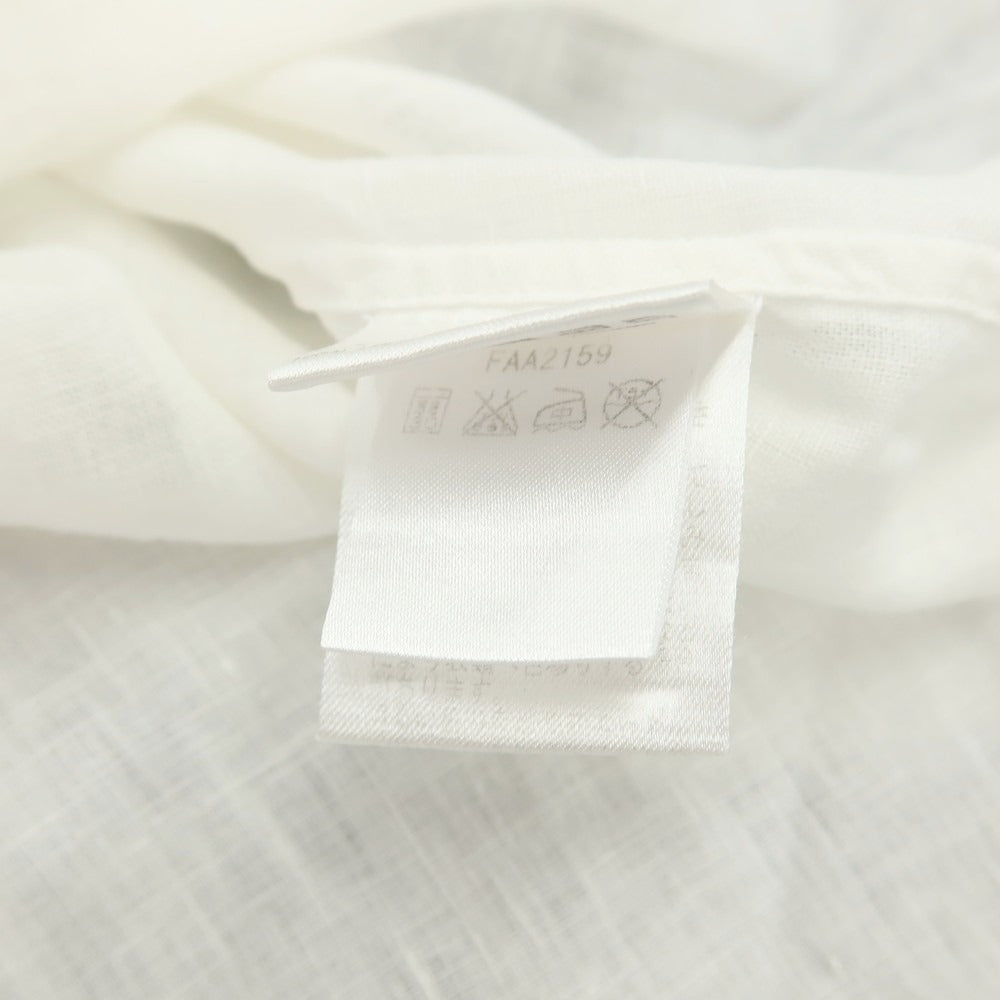 【中古】ロロピアーナ Loro Piana リネン ワンピースカラー カジュアルシャツ ホワイト【サイズXS】【 状態ランクB 】【 メンズ 】