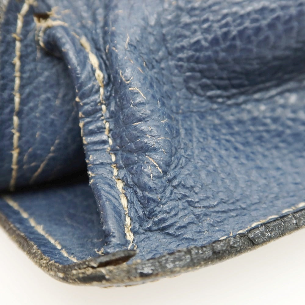 【中古】マリネッラ E.MARINELLA ソットブラッチョ ブリーフケース ネイビーブルー【 状態ランクC 】【 メンズ 】