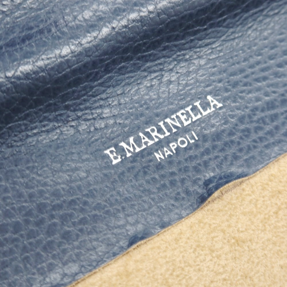 【中古】マリネッラ E.MARINELLA ソットブラッチョ ブリーフケース ネイビーブルー【 状態ランクC 】【 メンズ 】