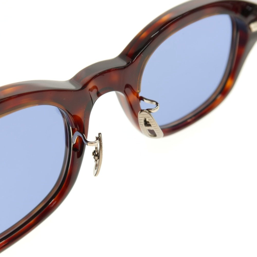 【中古】ユウイチ トヤマ YUICHI TOYAMA :5 BASTILLE セルフレーム ウエリントン サングラス ブラウンxブルー系【サイズ46□25 148】【 状態ランクA 】【 メンズ 】