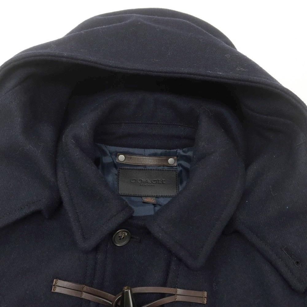 【中古】コーチ COACH ウールレーヨンナイロンアクリルポリエステル ダッフルコート ダークネイビー【 XS 】【 状態ランクB 】【 メンズ 】
