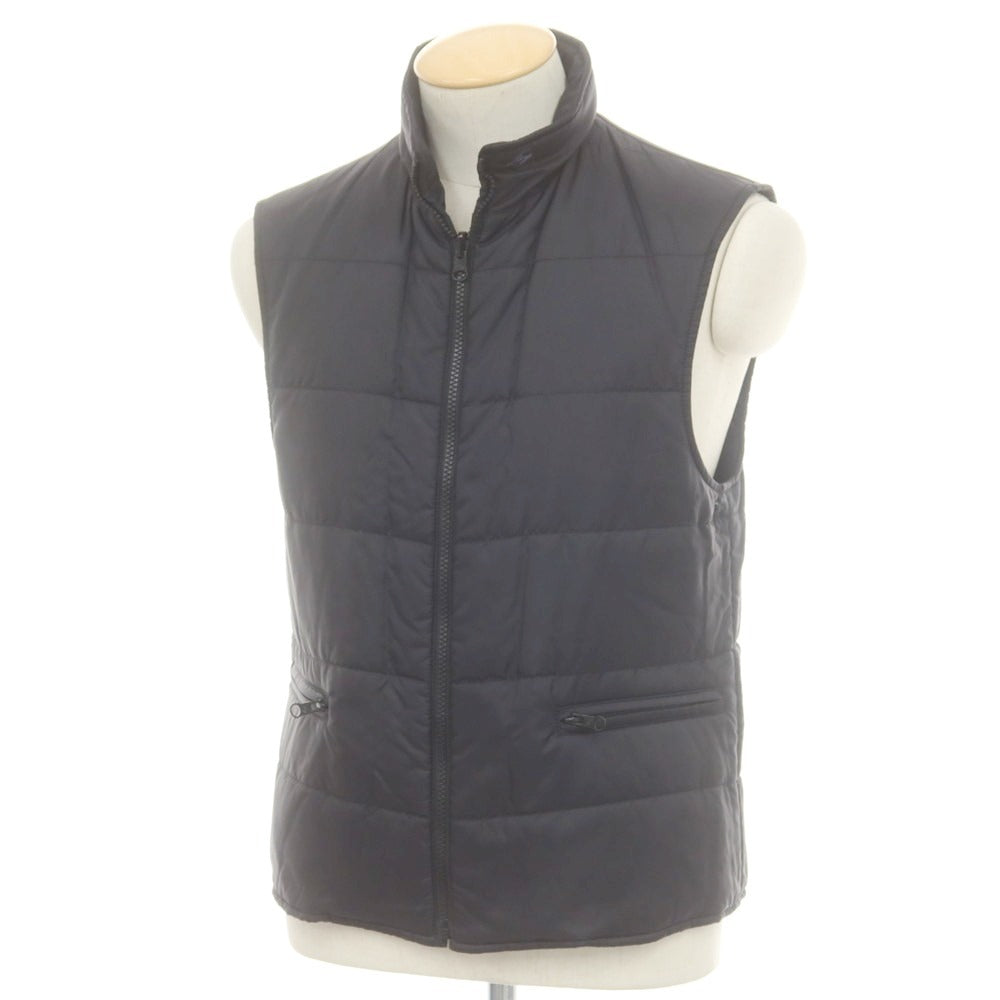 【中古】フェイ FAY ウール グレンチェック 中綿入りライナーベスト付き チェスターフィールドコート ブラックxホワイト【 XS 】【 状態ランクB 】【 メンズ 】