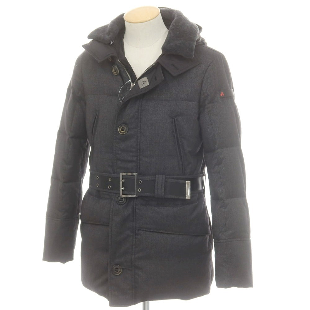 【中古】ピューテリー PEUTEREY ハリケーン フーデッド ダウンコート ブラック【 XS 】【 状態ランクC 】【 メンズ 】
