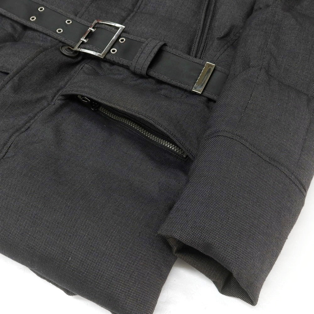 【中古】ピューテリー PEUTEREY ハリケーン フーデッド ダウンコート ブラック【 XS 】【 状態ランクC 】【 メンズ 】