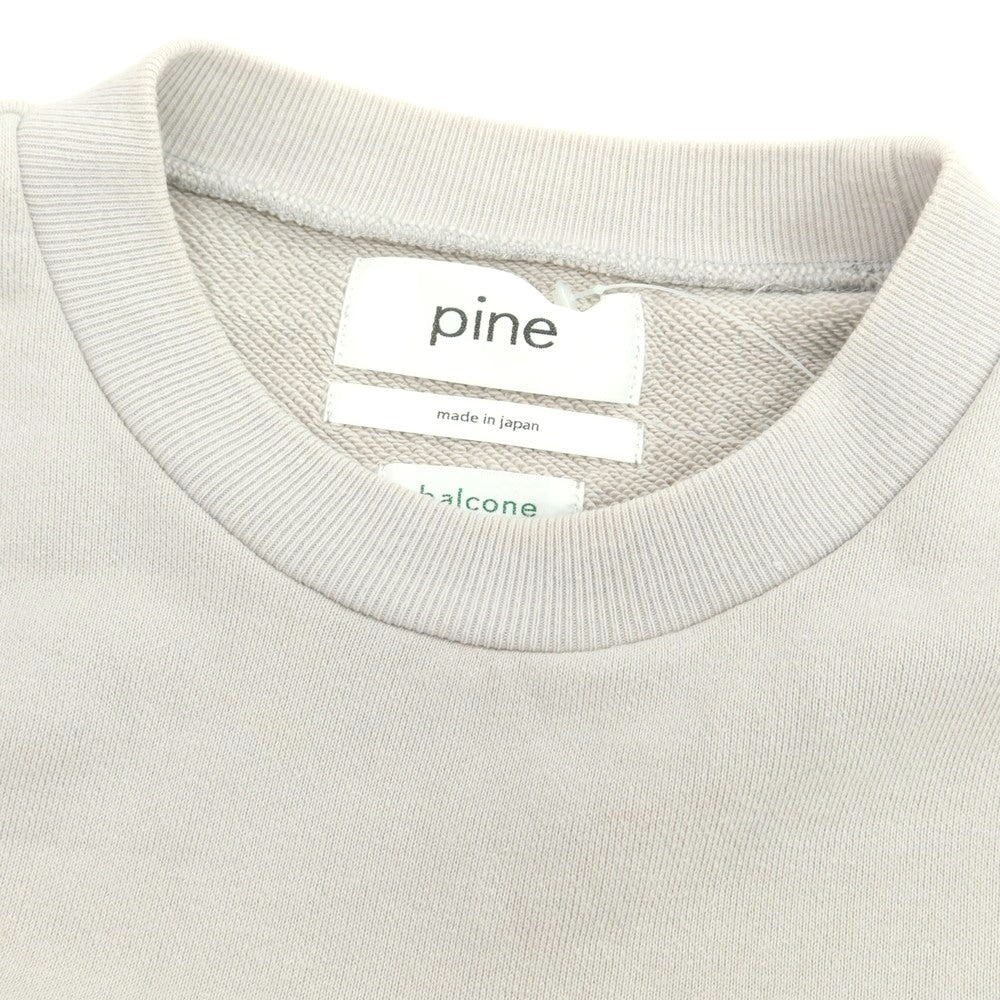 【中古】パイン PINE コットン クルーネック スウェット グレージュ系【 M 】【 状態ランクB 】【 メンズ 】