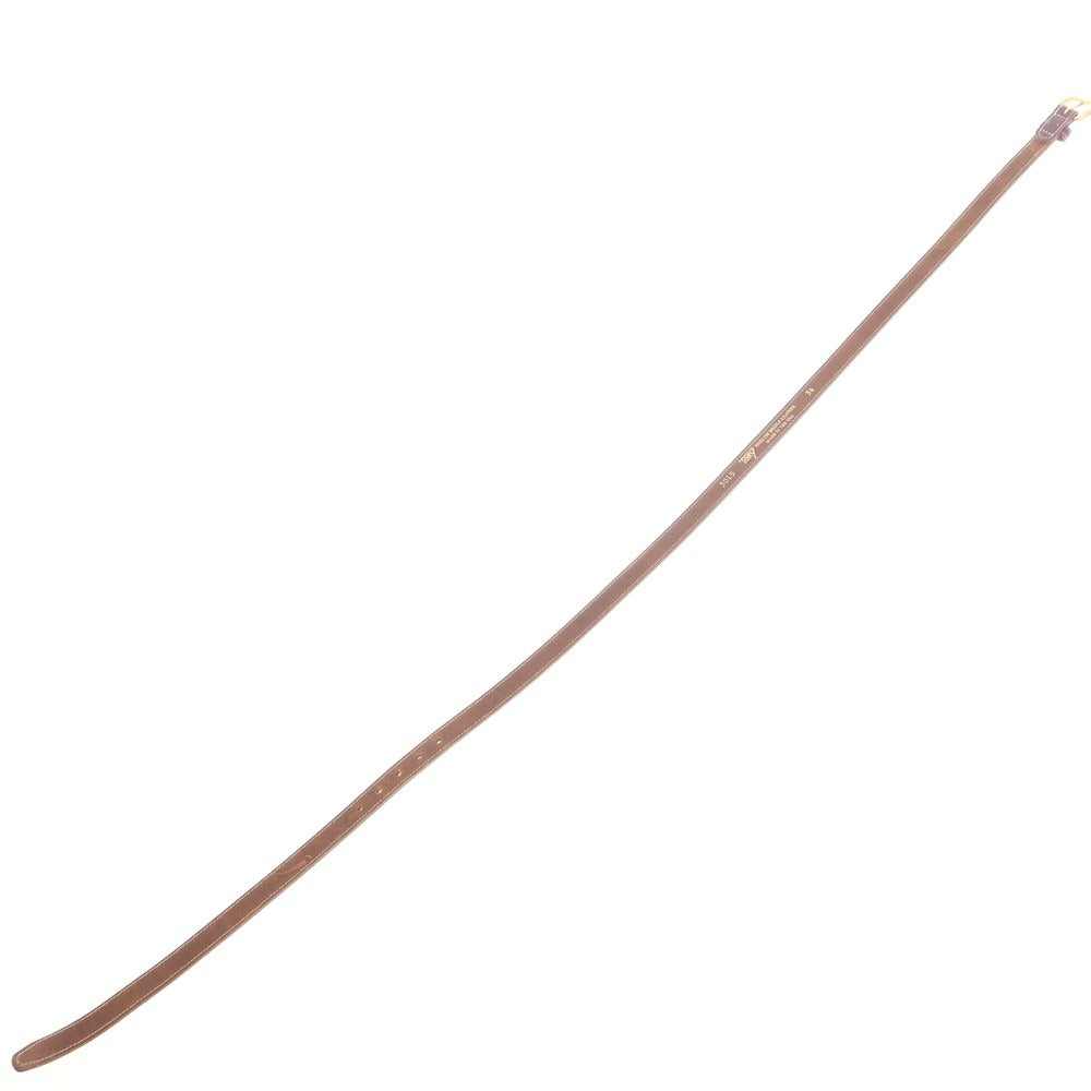 【中古】トリーレザー TORY LEATHER ブライドルレザー ベルト パープル【 34 】【 状態ランクC 】【 メンズ 】