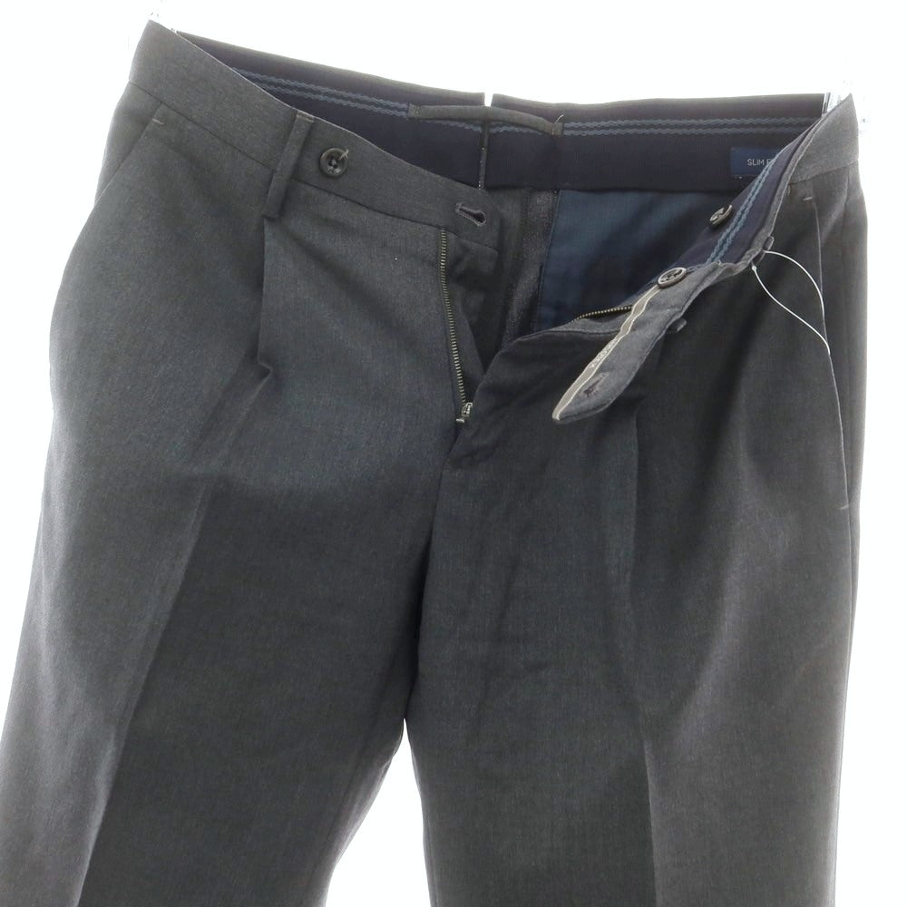 【中古】インコテックス INCOTEX SUPER100’S ウール ドレススラックスパンツ グレー【 44 】【 状態ランクB 】【 メンズ 】