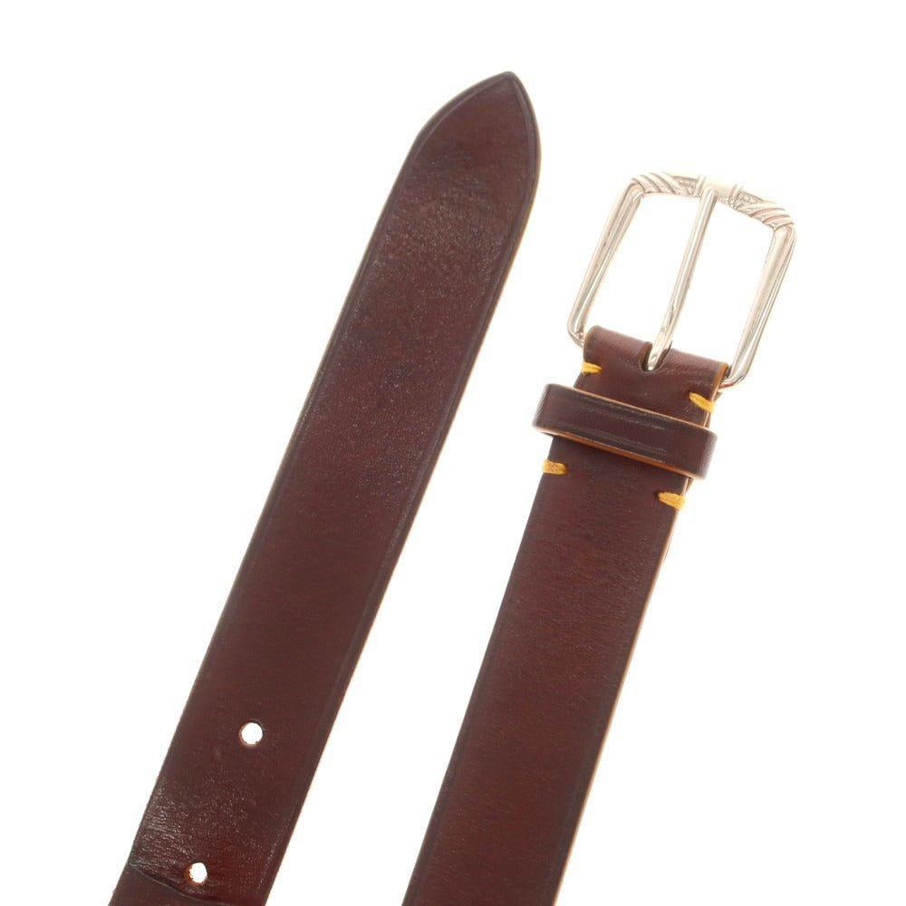 【中古】イルミーチョ il micio レザー ベルト ブラウン【 80 】【 状態ランクB 】【 メンズ 】