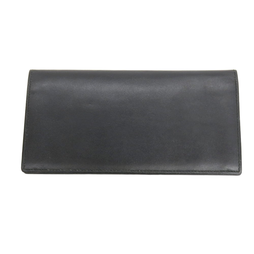 【中古】クリスチャンディオール Christian Dior レザー 二つ折り 長財布 ブラック【 状態ランクC 】【 メンズ 】