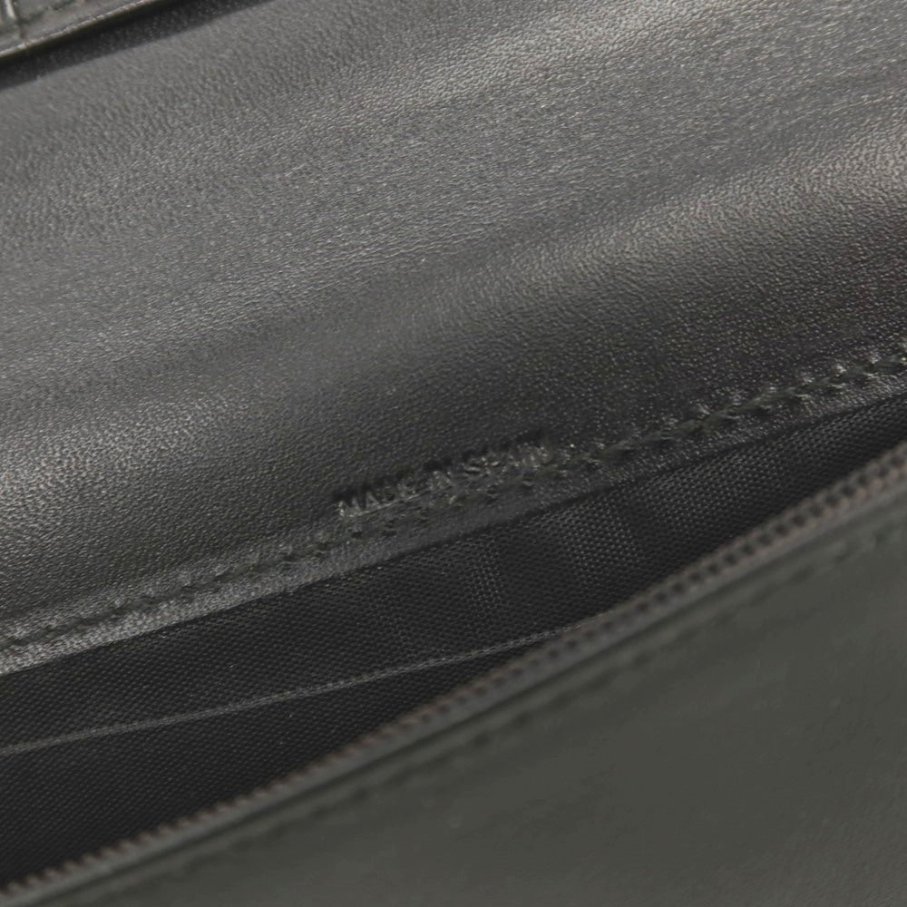 【中古】クリスチャンディオール Christian Dior レザー 二つ折り 長財布 ブラック【 状態ランクC 】【 メンズ 】