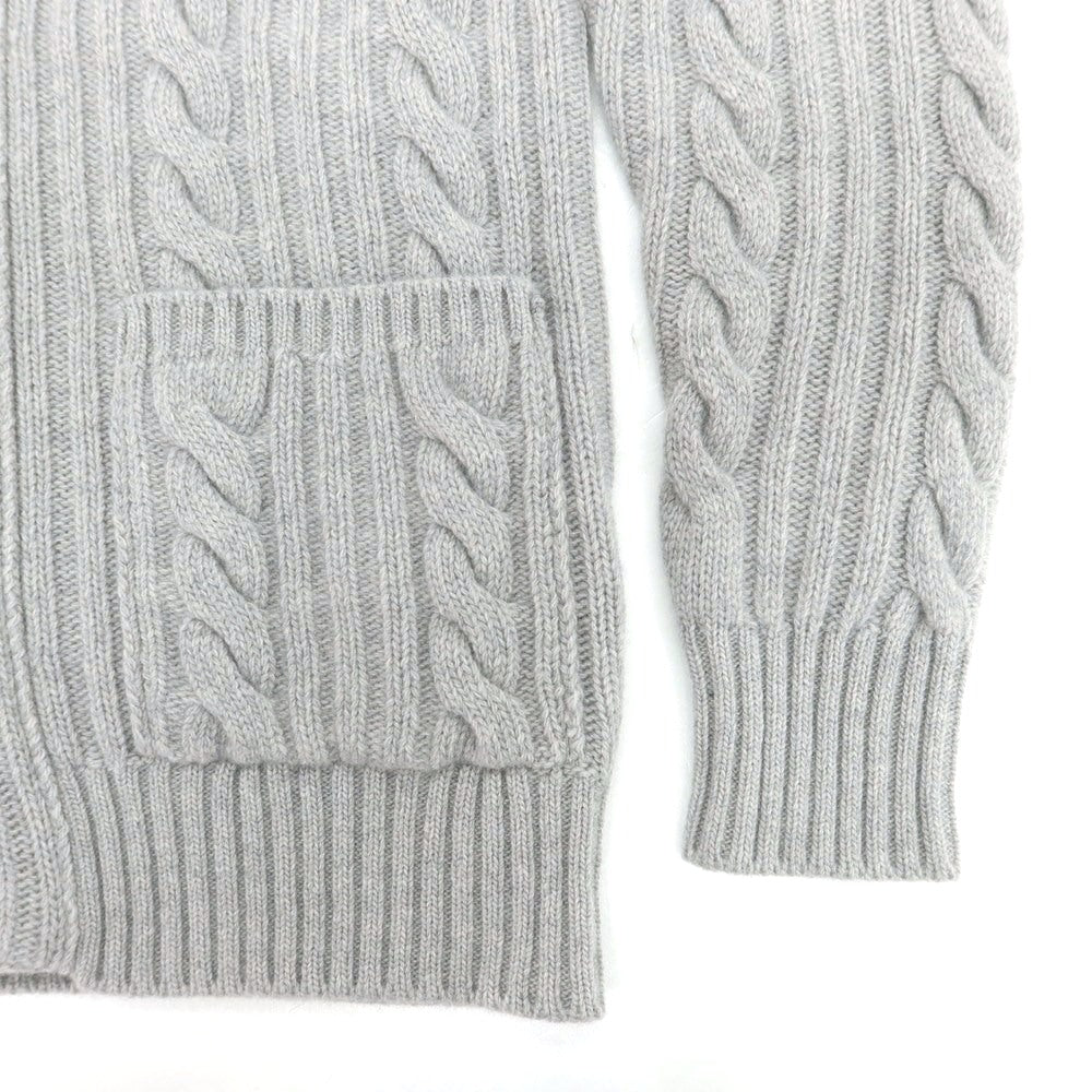 【中古】バフィー BAFY ローゲージ ウール ショールカラー カーディガン ライトグレー【 44 】【 状態ランクA 】【 メンズ 】