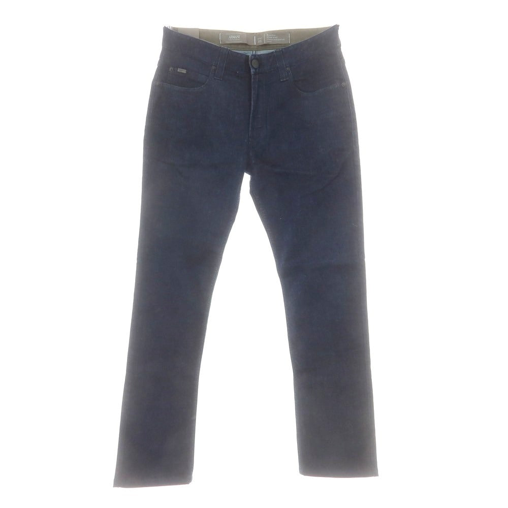 【中古】アルマーニ コレッツォーニ ARMANI COLLEZIONI J15 ストレッチ コットン ジーンズ デニムパンツ ネイビー【 31 】【 状態ランクC 】【 メンズ 】