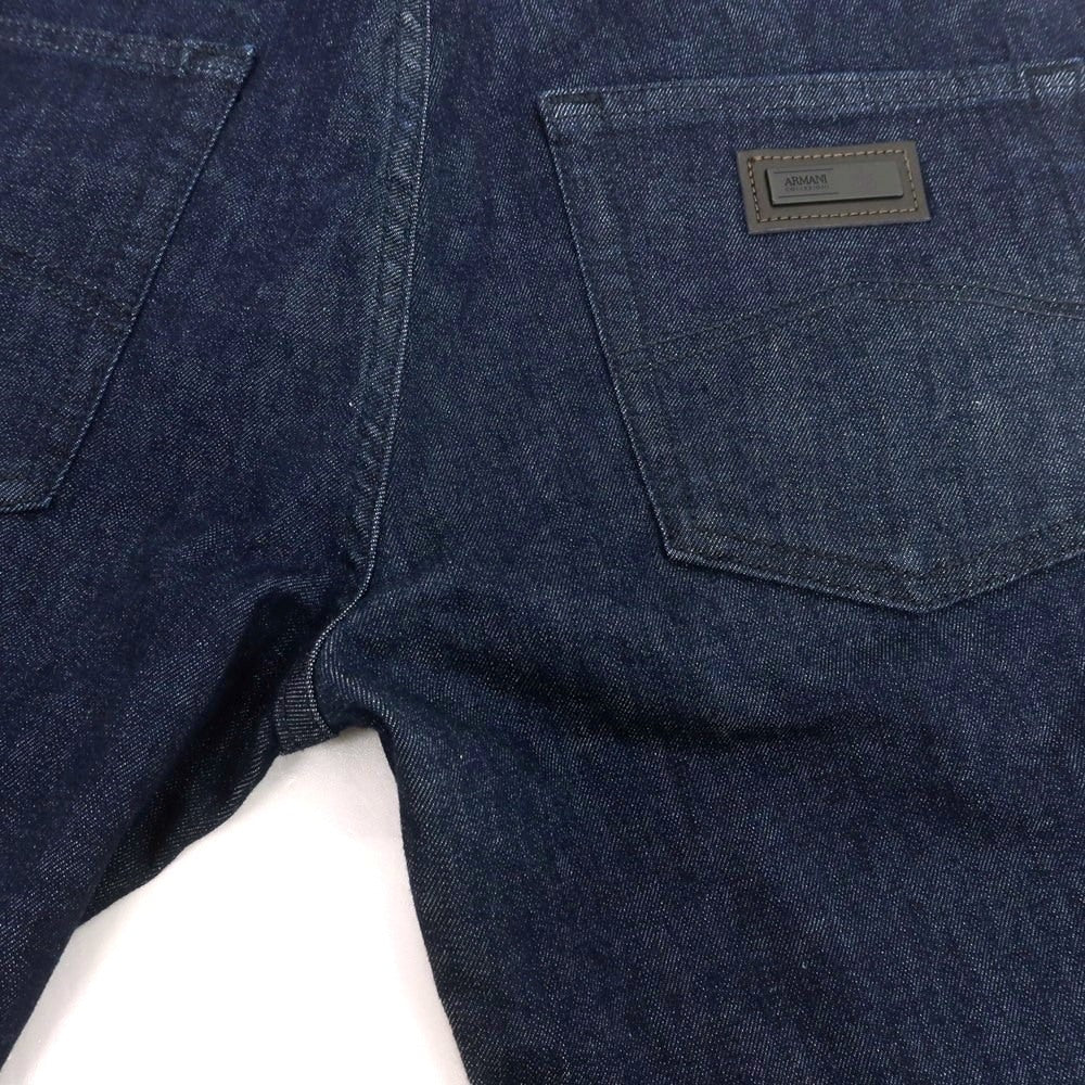【中古】アルマーニ コレッツォーニ ARMANI COLLEZIONI J15 ストレッチ コットン ジーンズ デニムパンツ ネイビー【 31 】【 状態ランクC 】【 メンズ 】