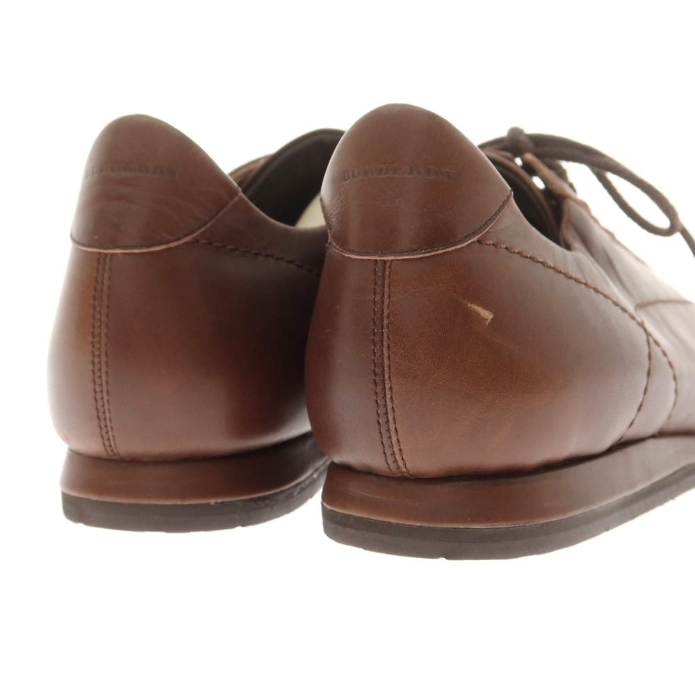 【中古】バーバリーロンドン BURBERRY LONDON レザー スニーカー ブラウン【 25 】【 状態ランクC 】【 メンズ 】