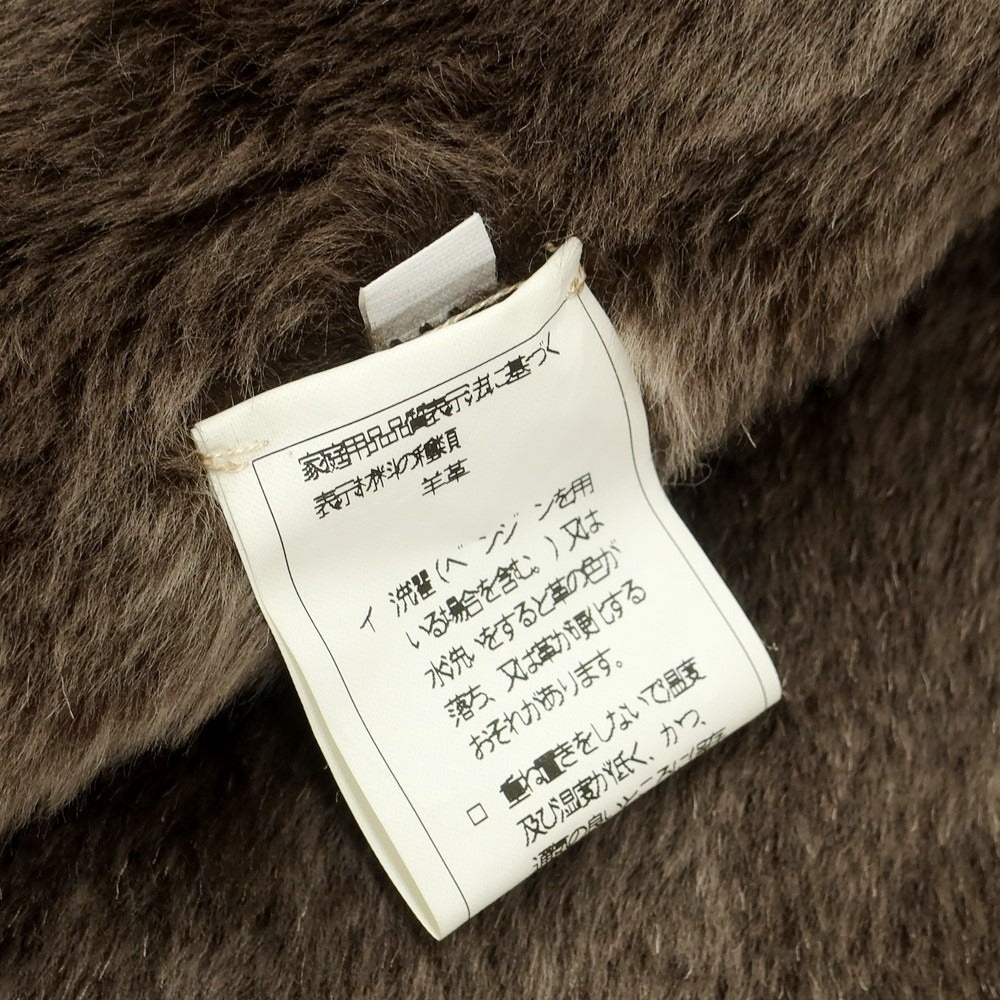 【中古】オピフィックス OPIFIX ラムムートン レザーブルゾン ブラウン【 48 】【 状態ランクC 】【 メンズ 】