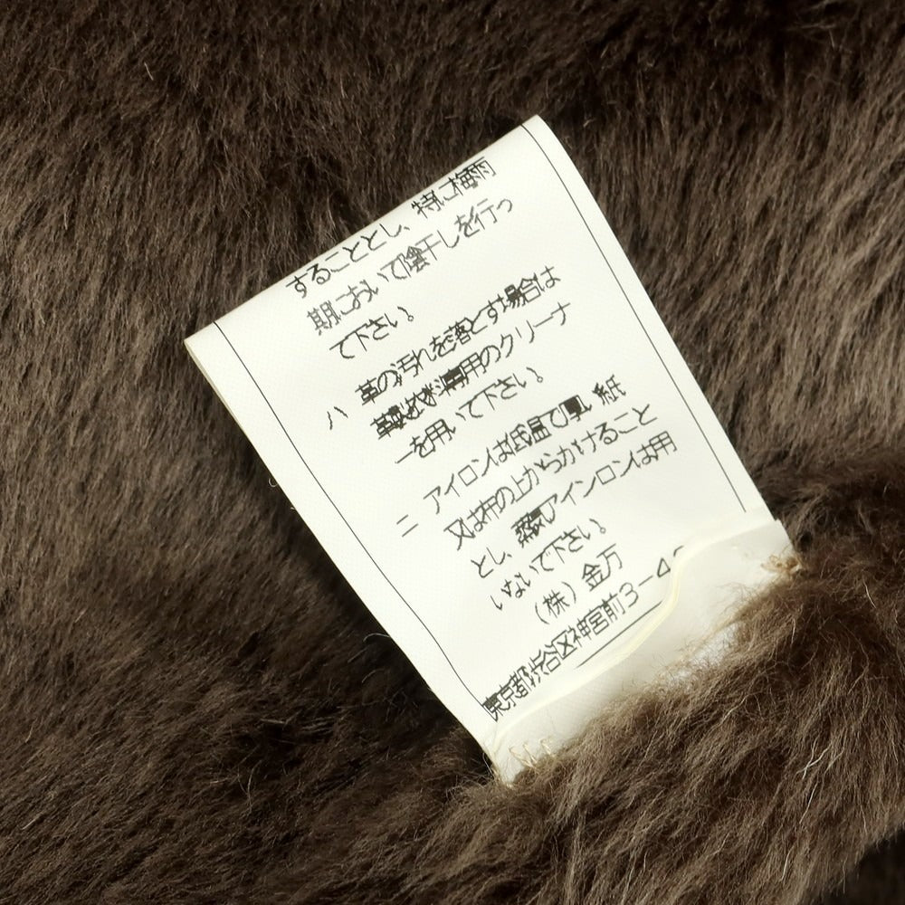 【中古】オピフィックス OPIFIX ラムムートン レザーブルゾン ブラウン【 48 】【 状態ランクC 】【 メンズ 】