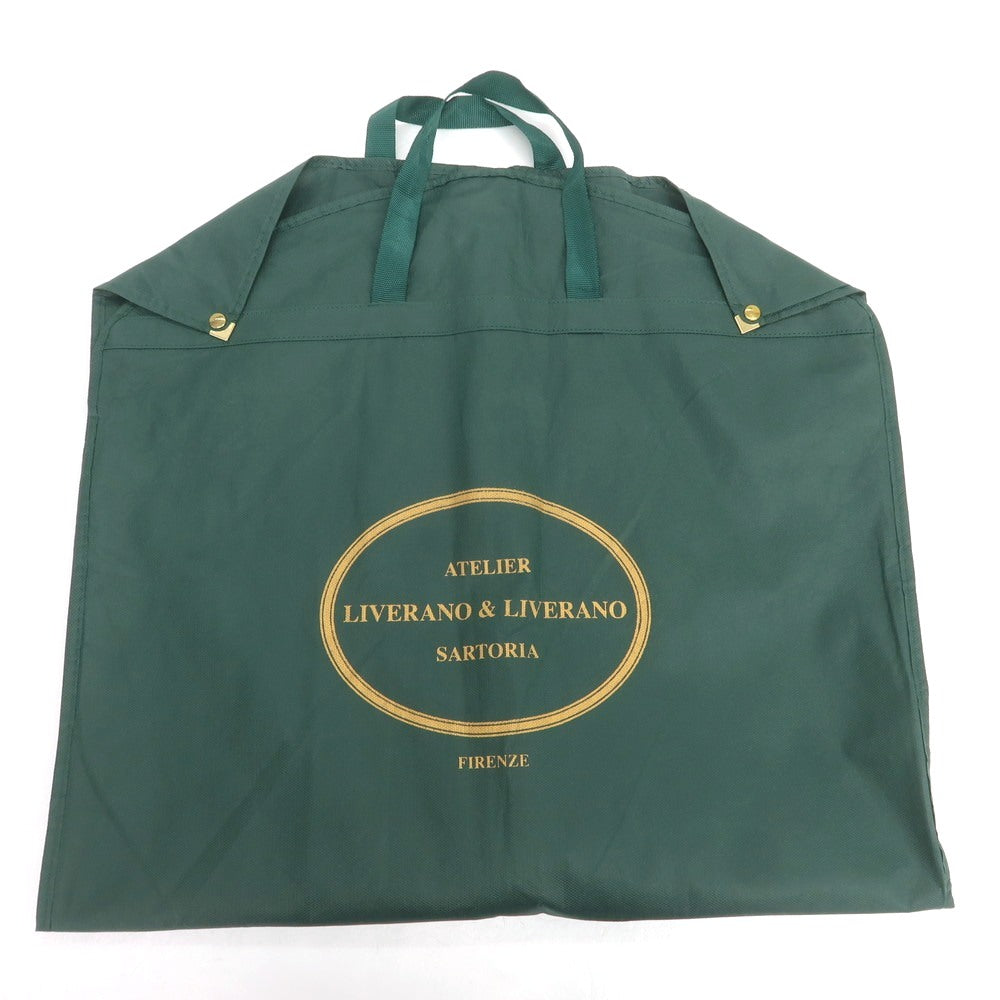 【中古】リベラーノ&リベラーノ LIVERANO&LIVERANO ウール チェック 3B テーラードジャケット グレーxブラウン【 表記なし(M位) 】【 状態ランクB 】【 メンズ 】