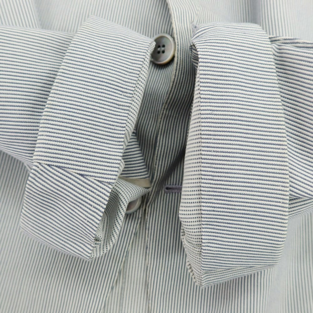 【中古】リベラーノ&リベラーノ LIVERANO&LIVERANO コットン ストライプ 2B テーラードジャケット ブルーxホワイト【 表記なし(S位) 】【 状態ランクC 】【 メンズ 】