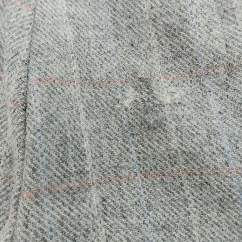 【中古】ルカ ベルディッキオ LUCA VERDICCHIO ウール系 チェック 3B テーラードジャケット ライトグレーxピンク【 表記なし(M位) 】【 状態ランクC 】【 メンズ 】