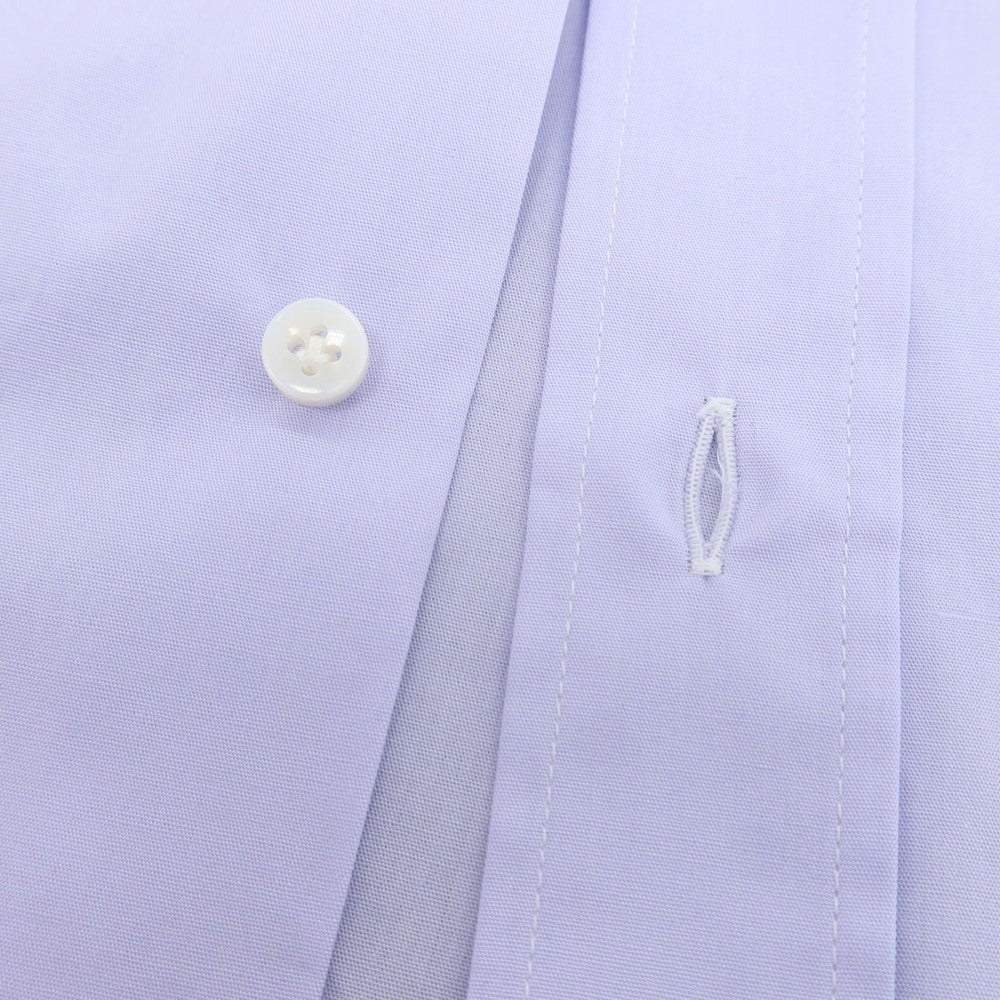 【中古】バルバ BARBA コットン タブカラー クレリック ドレスシャツ ラベンダーxホワイト【 38 】【 状態ランクB 】【 メンズ 】