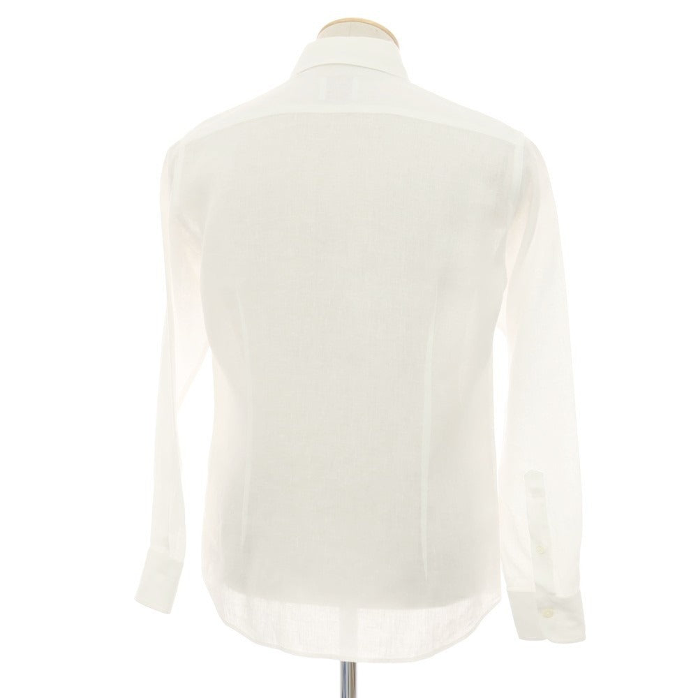 【中古】ブリッラ ペル イル グスト Brilla per il gusto リネン ワイドカラー カジュアルシャツ ホワイト【サイズS】【 状態ランクA 】【 メンズ 】