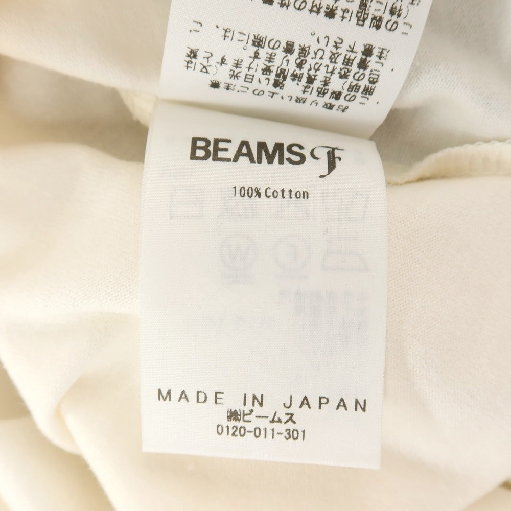 【中古】【未使用】ビームスエフ BEAMS F コットン モックネック 長袖Tシャツ オフホワイト【サイズXL】【 状態ランクS 】【 メンズ 】