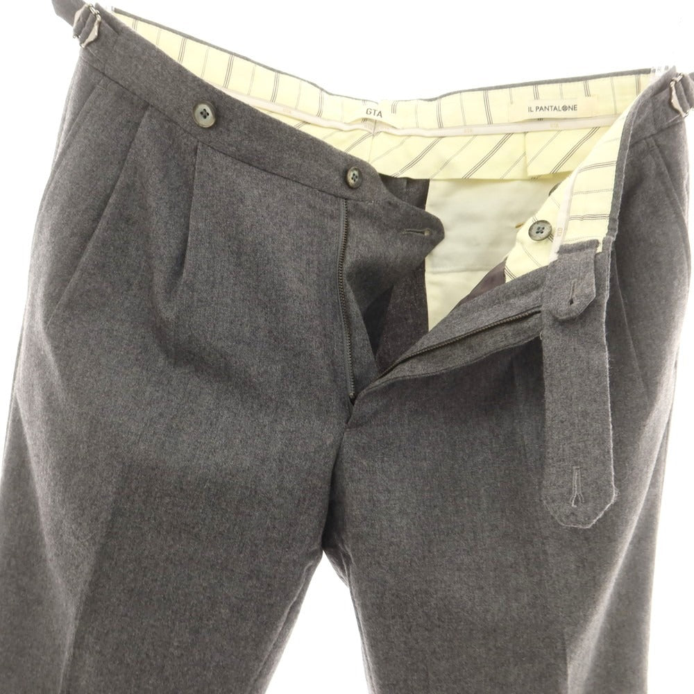 【中古】ジーティーアー G.T.A Herrick ウール ドレススラックスパンツ グレー【 50 】【 状態ランクB 】【 メンズ 】