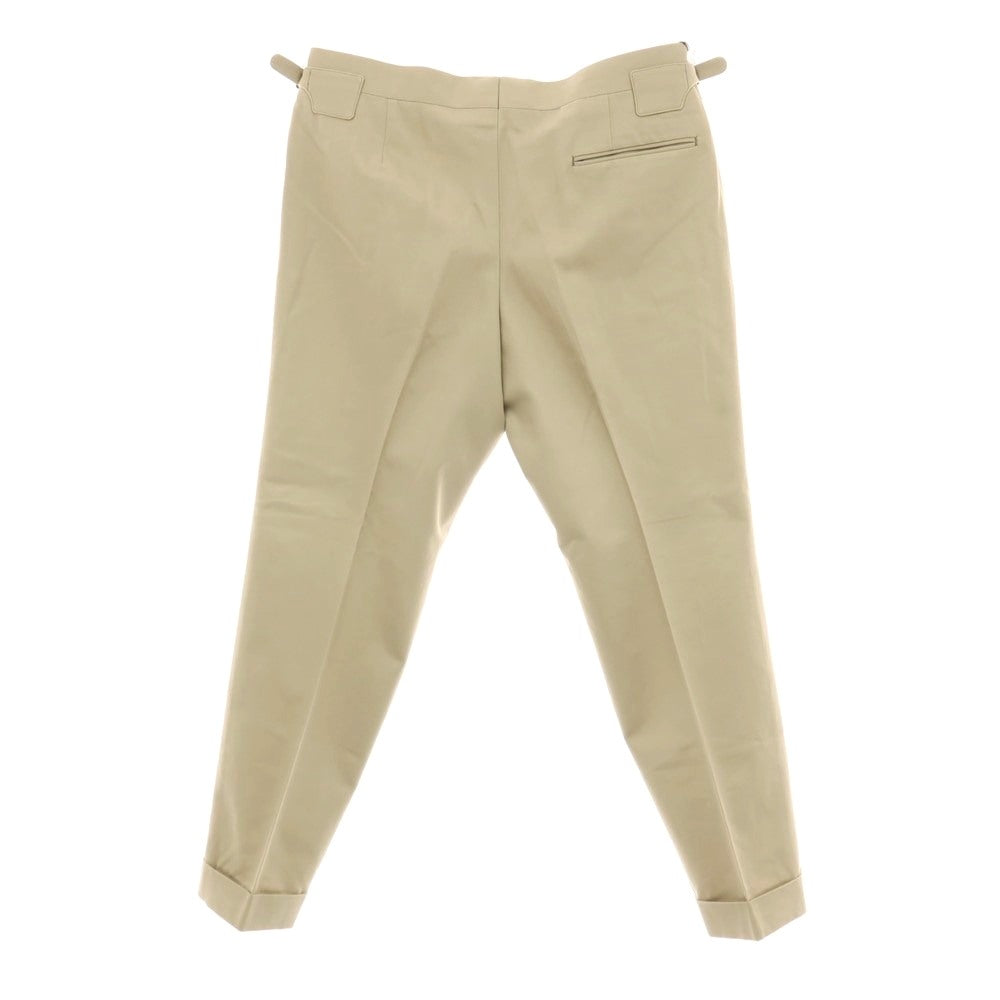 【中古】イガラシトラウザーズ 五十嵐 IGARASHI TROUSERS BEAMS F別注 コットン カジュアルスラックスパンツ ベージュ【サイズ52】【 状態ランクA 】【 メンズ 】