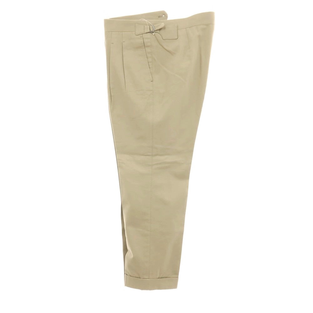 【中古】イガラシトラウザーズ 五十嵐 IGARASHI TROUSERS BEAMS F別注 コットン カジュアルスラックスパンツ ベージュ【サイズ52】【 状態ランクA 】【 メンズ 】