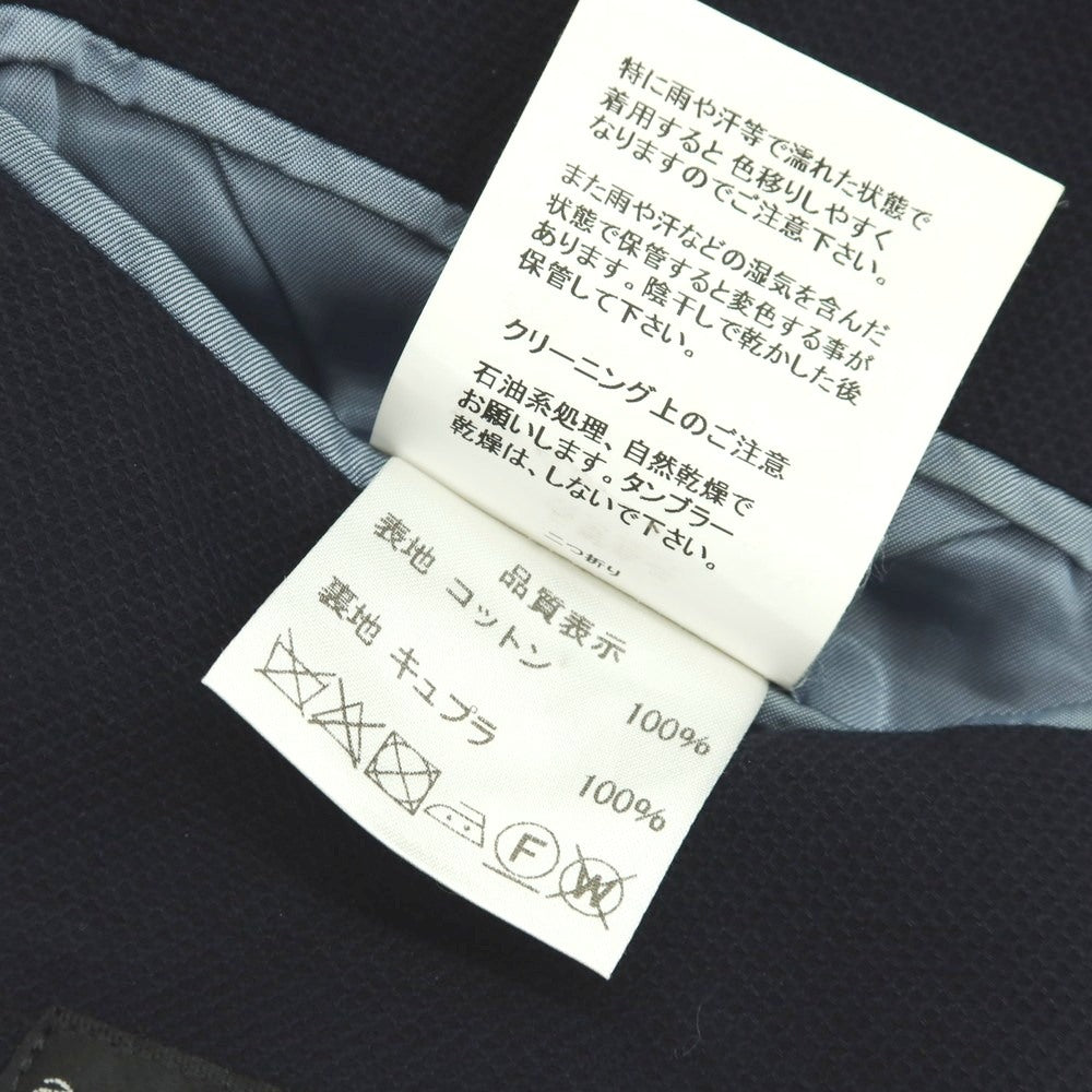 【中古】アザブテーラー azabu tailor コットン 2B カジュアルジャケット ネイビー【 44 】【 状態ランクC 】【 メンズ 】