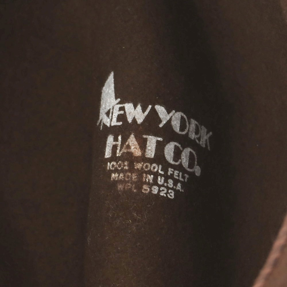 【中古】ニューヨークハット NEW YORK HAT ウール フェルト 中折れハット ブラウン【 M 】【 状態ランクC 】【 メンズ 】