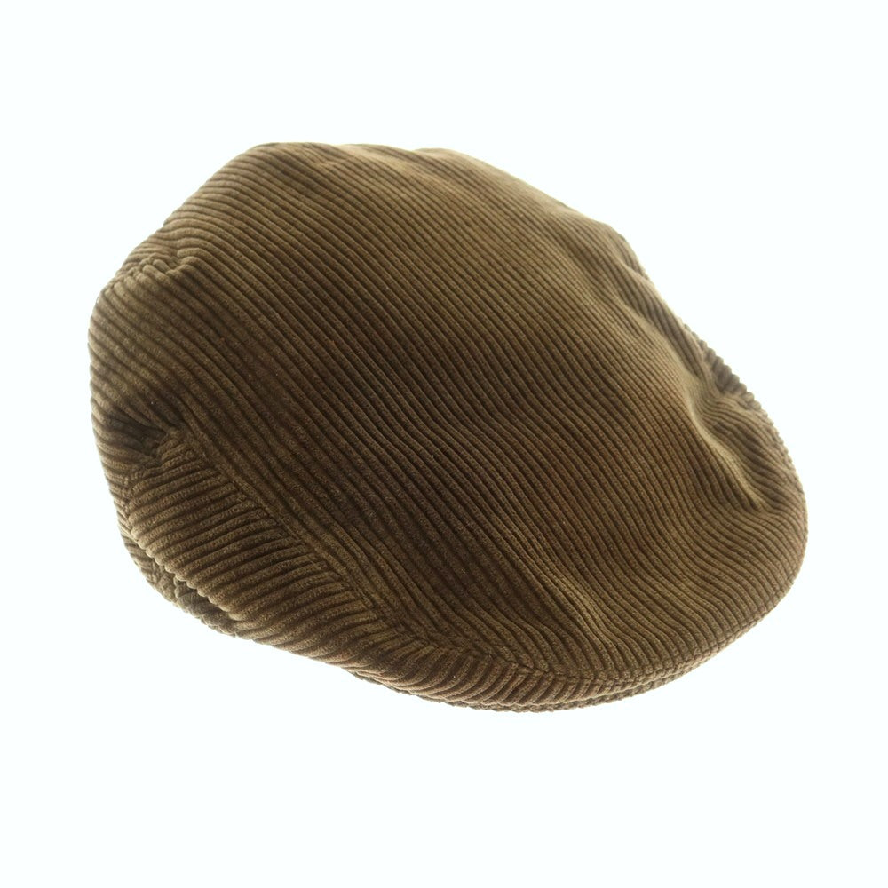 【中古】ロックアンドコーハッターズ LOCK & Co. HATTERS 太畝コーデュロイ ハンチング オリーブ【 7 1/2 】【 状態ランクC 】【 メンズ 】