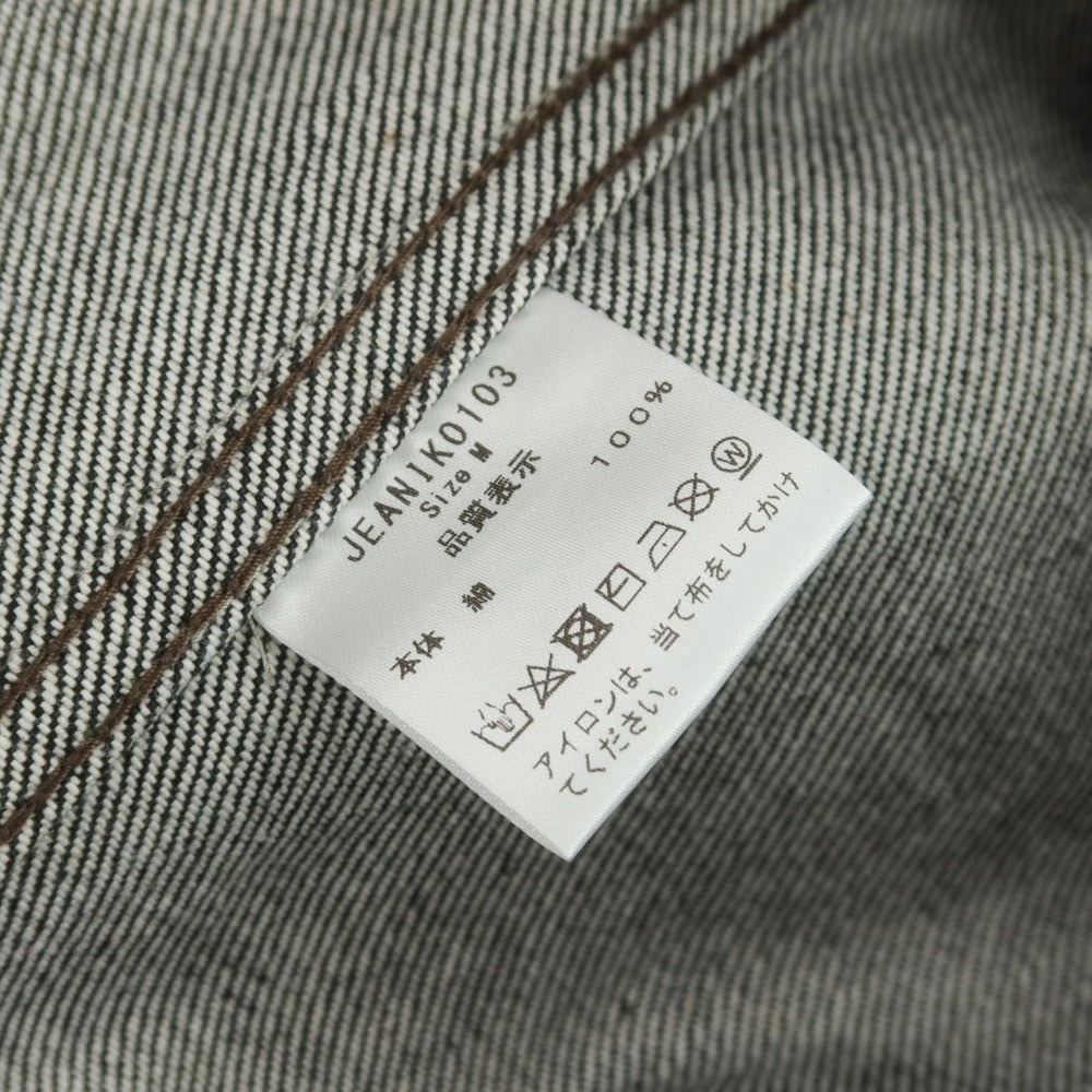 【中古】ジーニック Jeanik リジット デニムジャケット ジージャン ブラック【 M 】【 状態ランクA 】【 メンズ 】