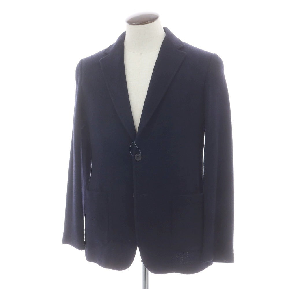 【中古】ティージャケット T-JACKET ウールナイロン ヘリンボーン 2B カジュアルジャケット ネイビー【 L 】【 状態ランクA 】【 メンズ 】