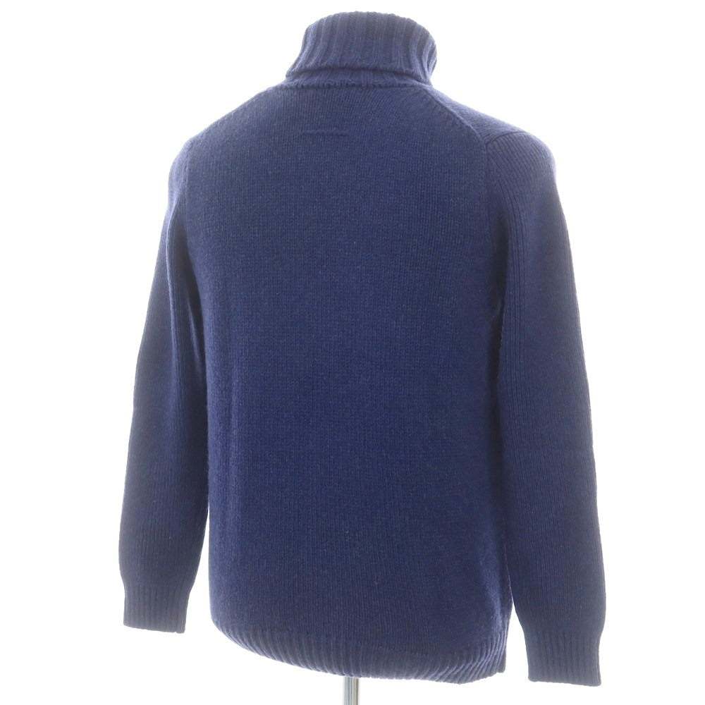 【中古】スローン SLOANE ウールカシミヤ タートルネック プルオーバーニット ライトネイビー【 3 】【 状態ランクA 】【 メンズ 】