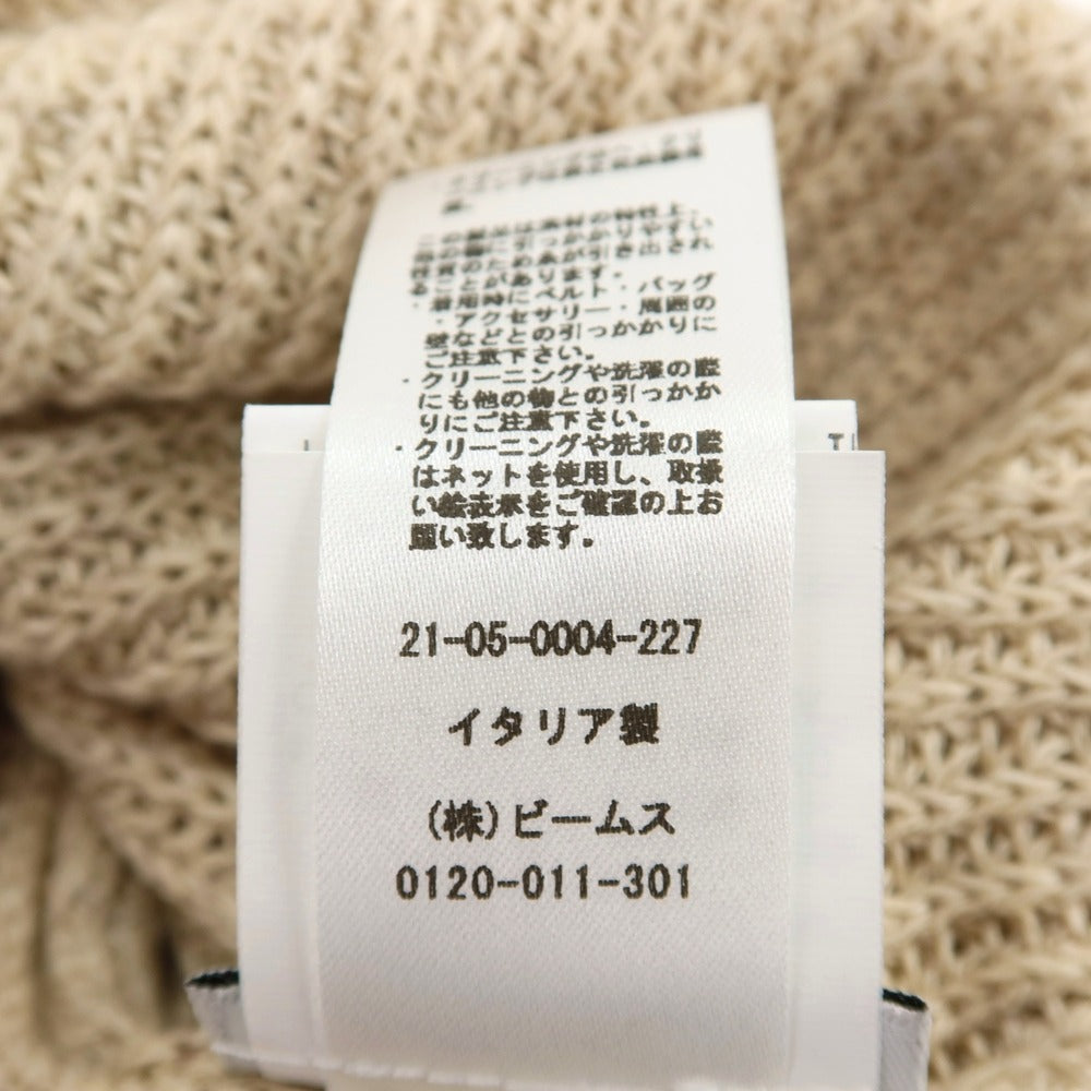 【中古】バフィー BAFY リネンコットン Vネック ニットベスト ベージュ【サイズ48】【 状態ランクA 】【 メンズ 】