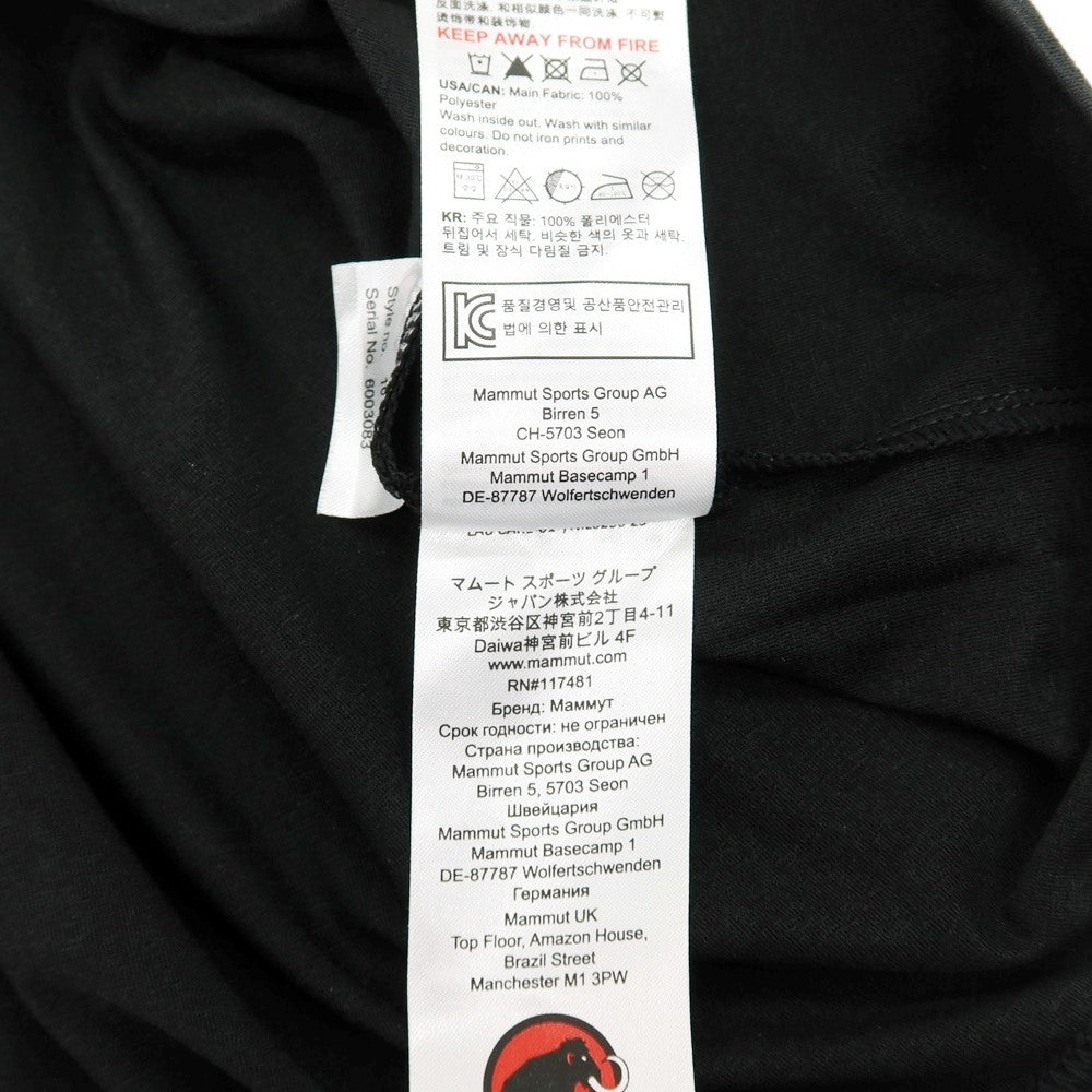 【SALE30%OFF/返品不可】【中古】マムート Mammut ポリエステル ジャージー クルーネック 半袖ポケットTシャツ ブラック【 サイズASIA L 】【 状態ランクB 】【 メンズ 】