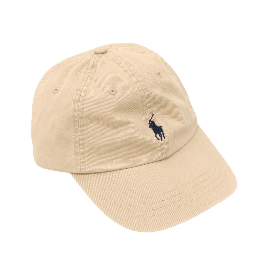 【中古】ポロ ラルフローレン Polo Ralph Lauren コットン ベースボールキャップ ベージュ【 表記なし 】【 状態ランクB 】【 メンズ 】