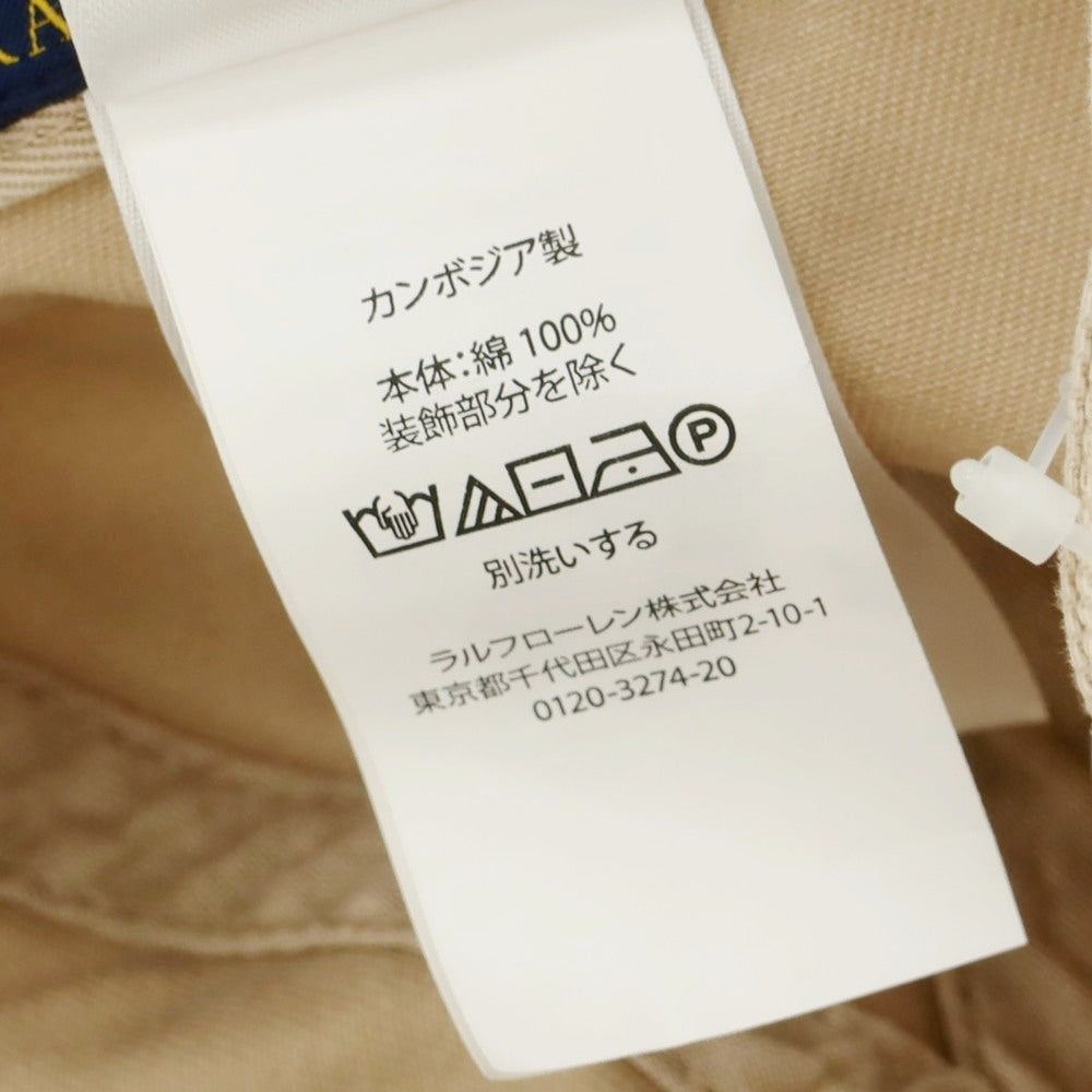 【中古】ポロ ラルフローレン Polo Ralph Lauren コットン ベースボールキャップ ベージュ【 表記なし 】【 状態ランクB 】【 メンズ 】