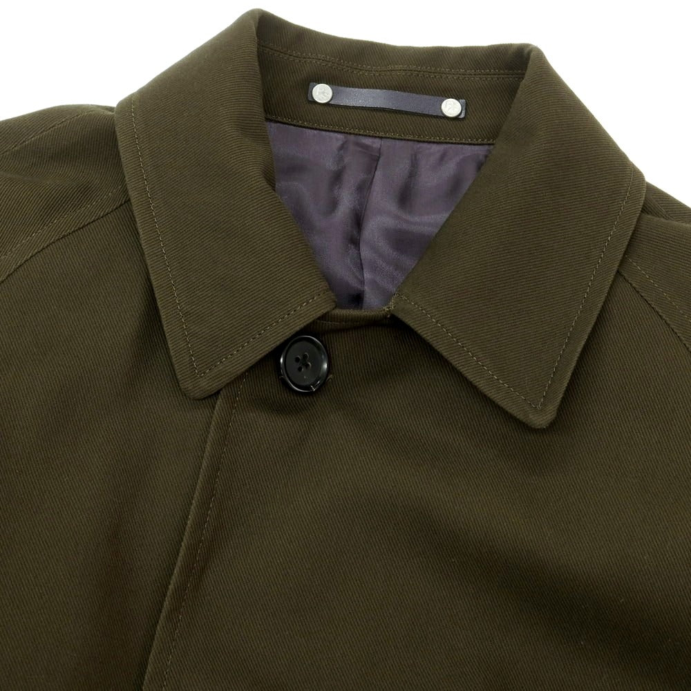 【中古】ピーエス ポールスミス PS Paul Smith ツイルコットン ステンカラーコート ダークオリーブ【 M 】【 状態ランクB 】【 メンズ 】
