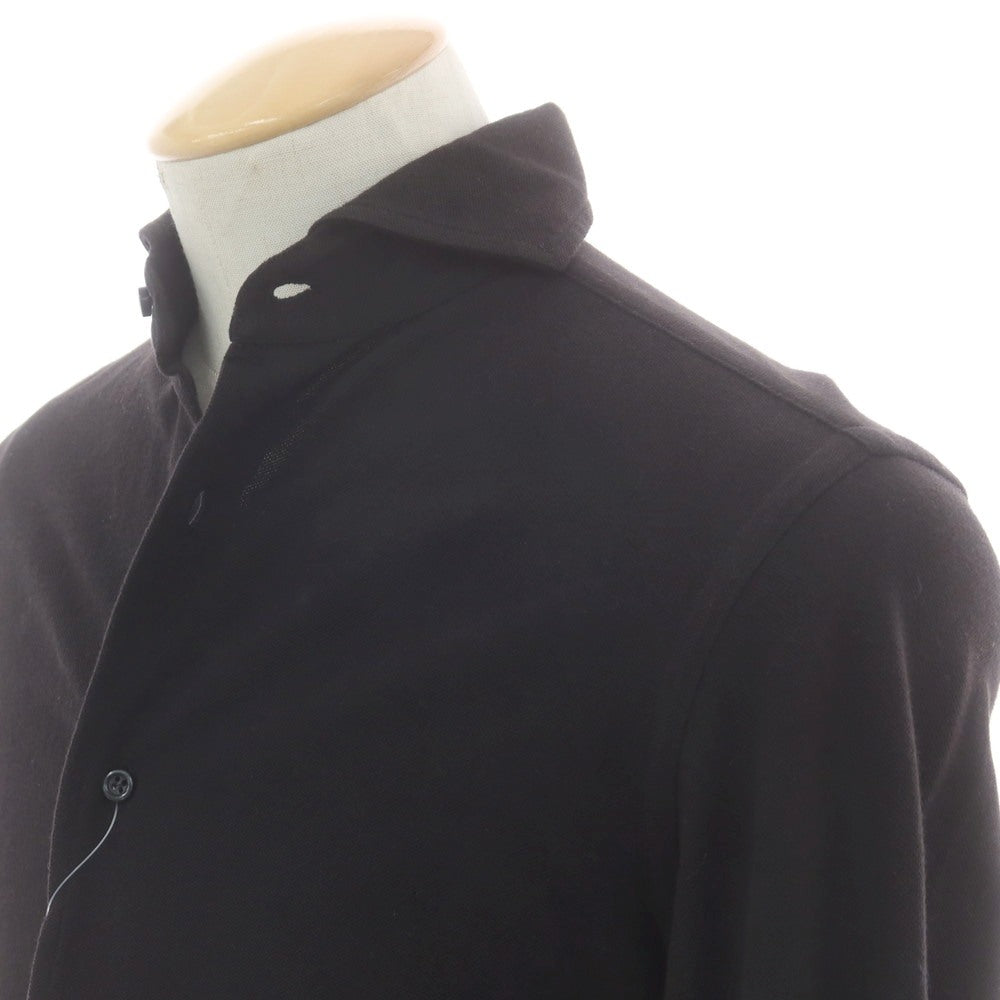 【中古】ギローバー GUY ROVER コットン 鹿の子 カッタウェイ カジュアルシャツ ブラック【 S 】【 状態ランクC 】【 メンズ 】