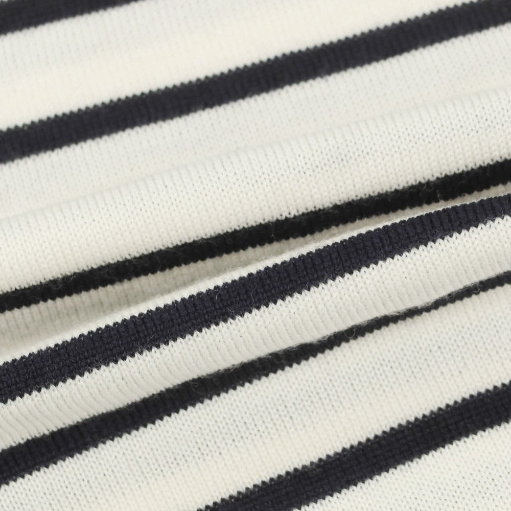 【中古】ジム gim ハイゲージウール プルオーバーニット オフホワイトxブラック【 M 】【 状態ランクB 】【 メンズ 】