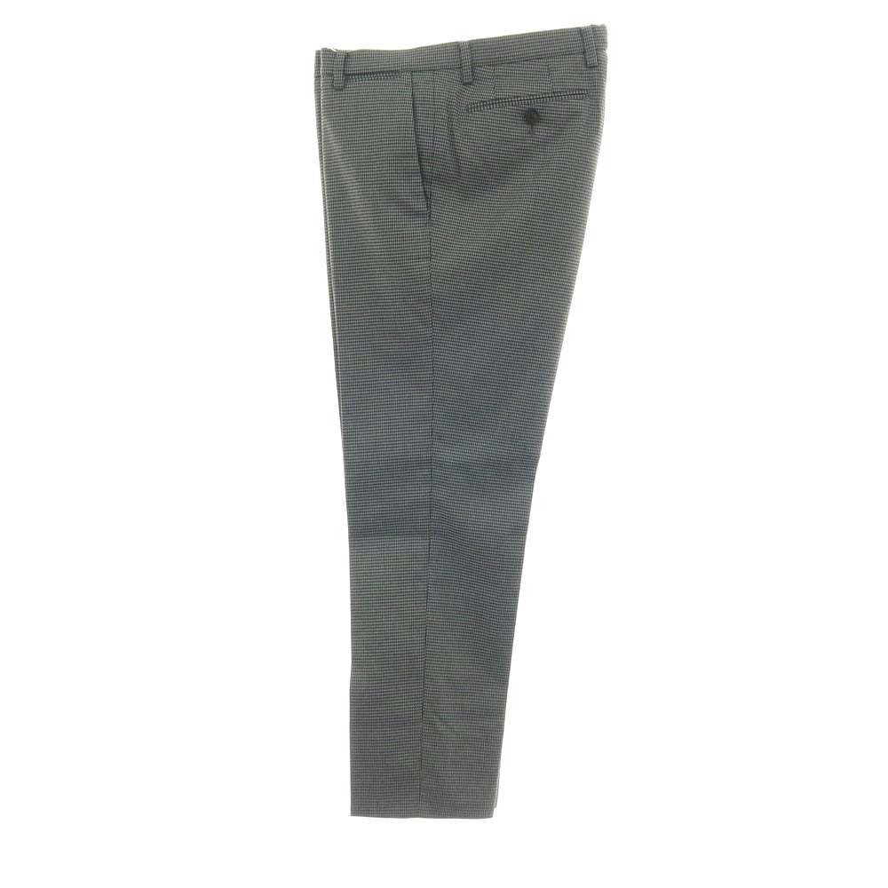 【中古】スーツカンパニー THE SUIT COMPANY PLUS SOLOTEX ポリエステル ハウンドトゥース ドレススラックスパンツ グレーxブラック【サイズM】【 状態ランクA 】【 メンズ 】