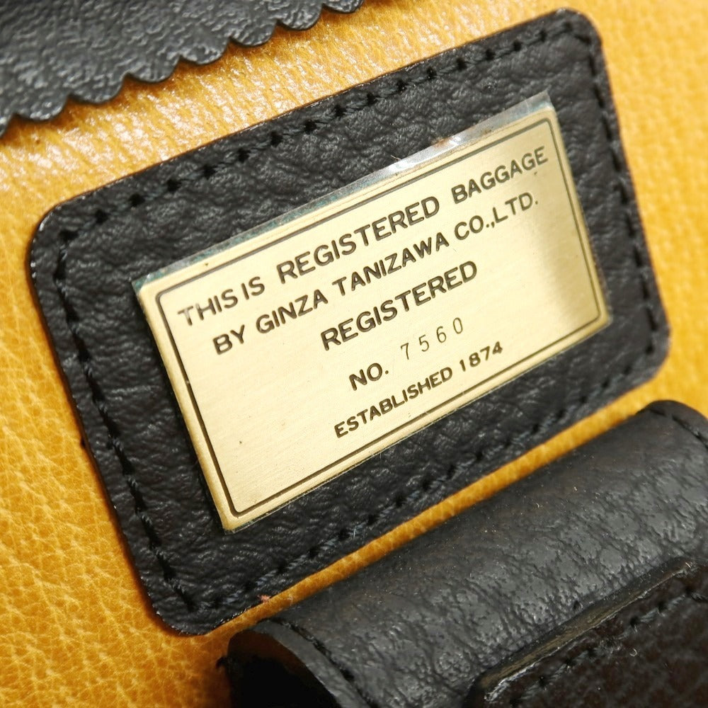 【中古】銀座タニザワ Ginza Tanizawa ダレスバッグ ブラック【 状態ランクB 】【 メンズ 】