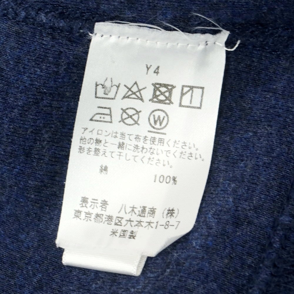 【中古】スリードッツ three dots コットン ジャージー ダブルジップ パーカー ネイビー【 S 】【 状態ランクB 】【 メンズ 】