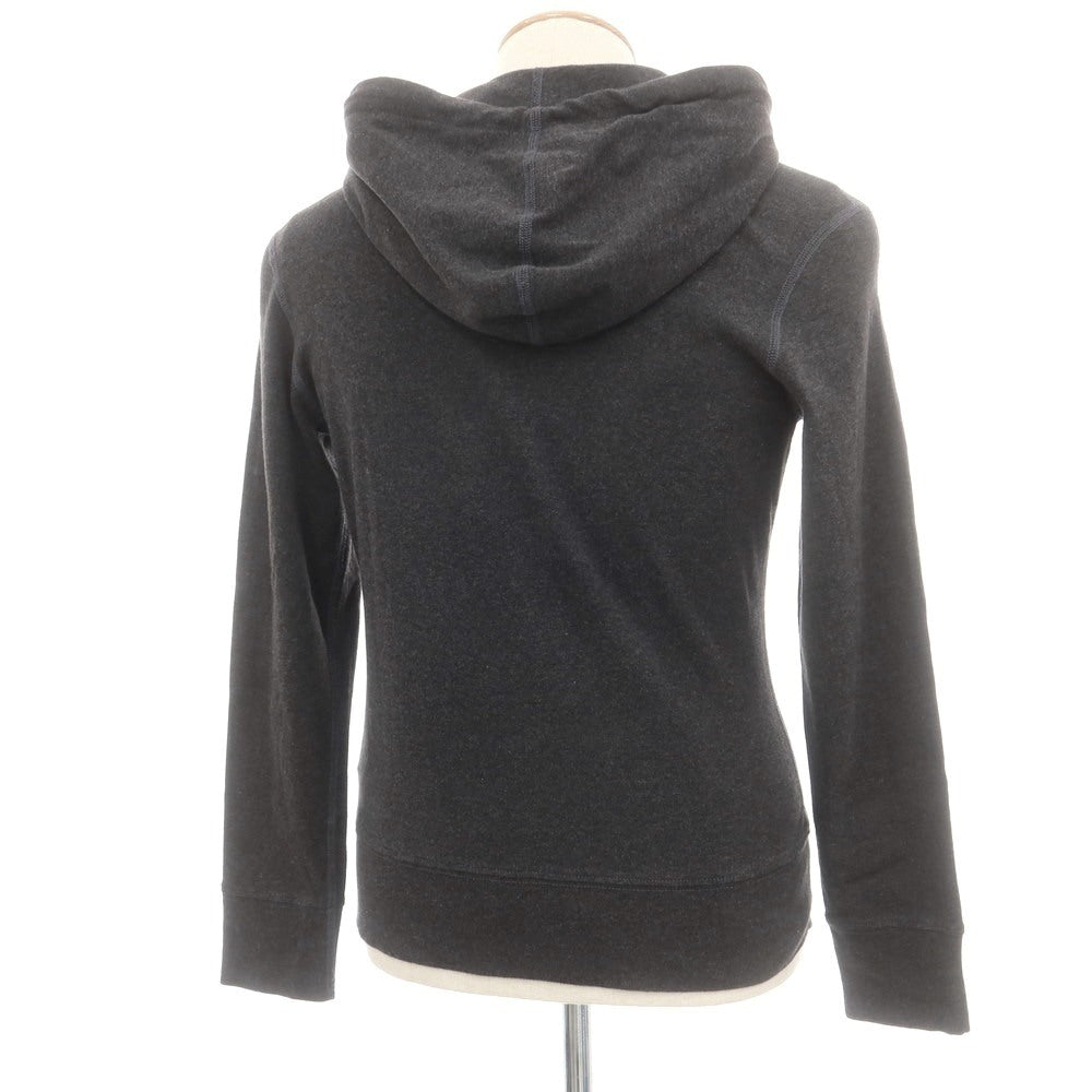 【中古】スリードッツ three dots コットン ジャージー ダブルジップ パーカー チャコール【 S 】【 状態ランクB 】【 メンズ 】