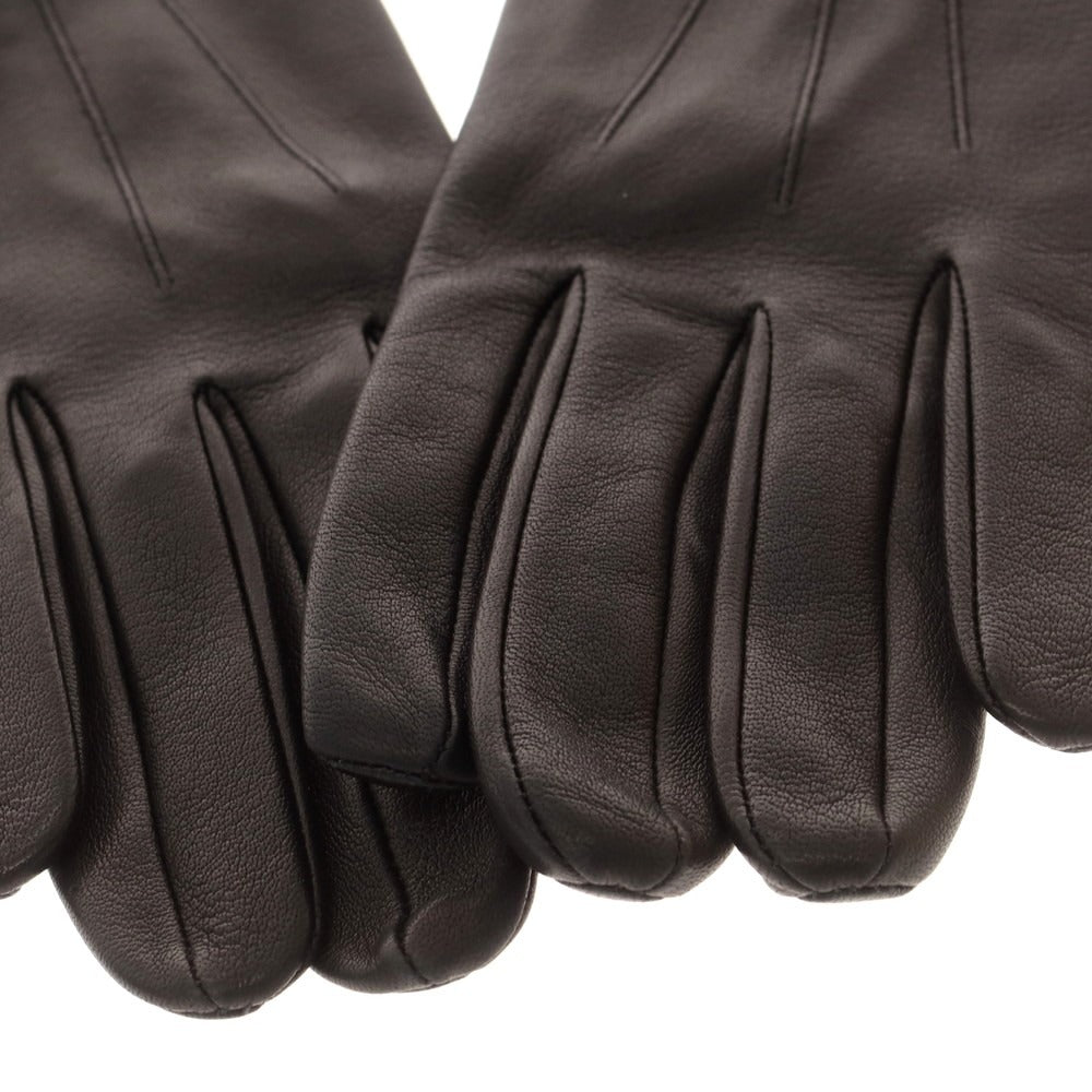 【中古】デンツ DENTS レザー 手袋 グローブ ブラック【 サイズ7 1/2 】【 状態ランクB 】【 メンズ 】