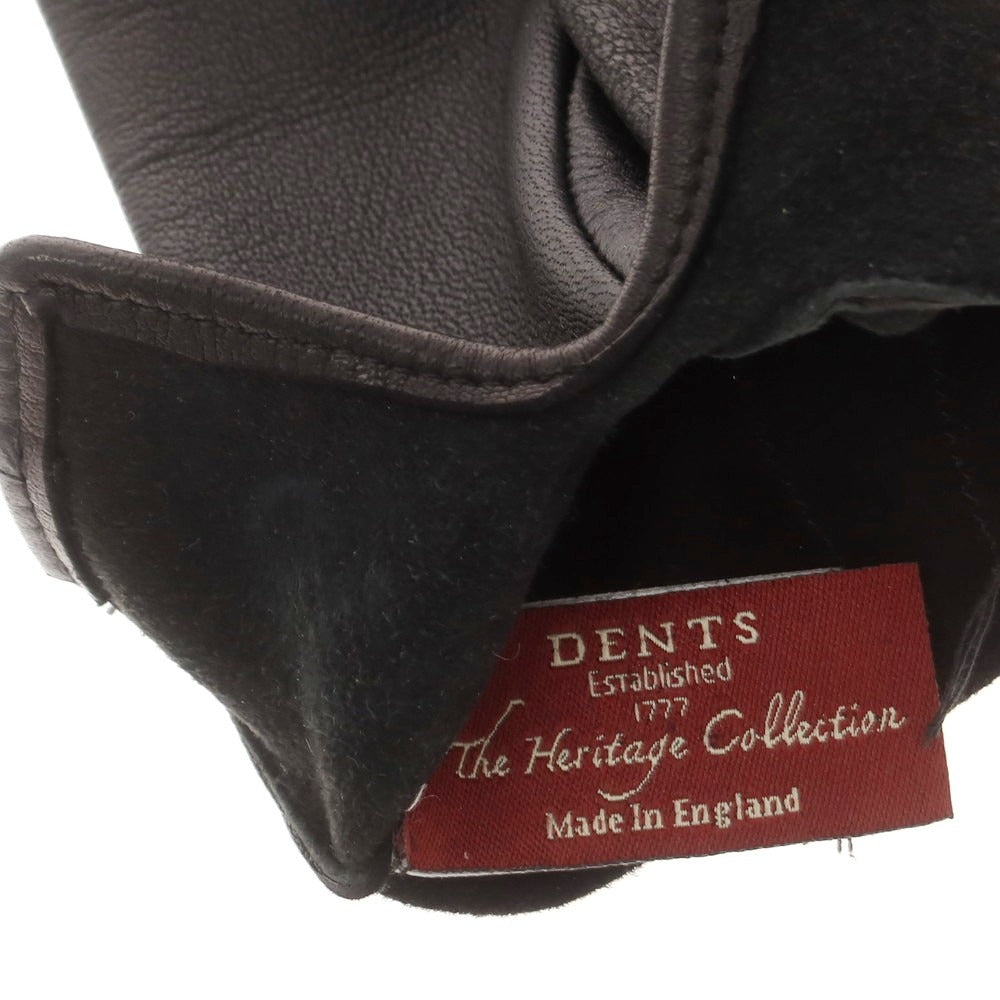 【中古】デンツ DENTS レザー 手袋 グローブ ブラック【 サイズ7 1/2 】【 状態ランクB 】【 メンズ 】